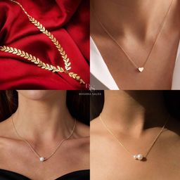 Boghra Sales Set Of 4 Gold-Plated Brass Pearls Chain-34