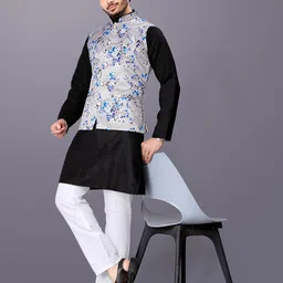 PulseIQ Men Regular Kurta with Pyjamas image 3
