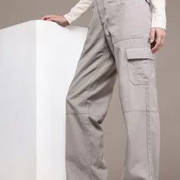 French Connection Smart Slim Fit Easy Wash Pure Cotton Cargo Trousers-image-64