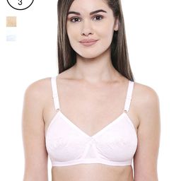 Bodycare Pack Of 3 Solid Non-Wired Non Padded Everyday Bra-16
