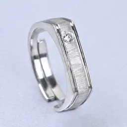Clara Men 925 Sterling Silver CZ Studded Finger Ring-picture-48