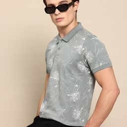 Mast & Harbour Floral Printed Polo Collar T-shirt-picture-18