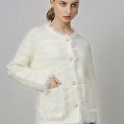 KALINI Woollen Single-Breasted Overcoat-image-89