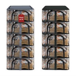 Kuber Industries Grey Set of 6 Regular Drawer Organiser Organisers image 5