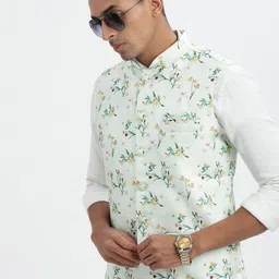 SHOWOFF Men Floral Printed Nehru Jackets-34