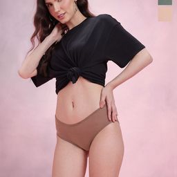 DressBerry Pack Of 3 Assorted Hipster Briefs-image-94
