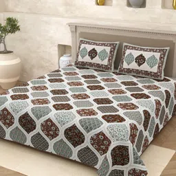 Homez Sparrow Opulent Collection 210 TC Pure Cotton King Bedsheet Set-2.50 m x 2.70 m-image-66