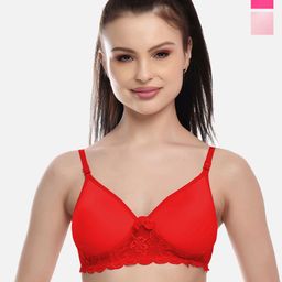 FIMS Pack of 3 Lightly Padded Bra-image-87
