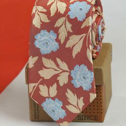 Tossido Men Floral Woven Design Broad Tie-8