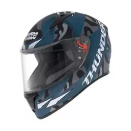 Studds N4 Matt Turquoise Large (580 mm) Full Face Helmet, Thunder D7 Decor-image-23