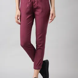 Code 61 Women Easy Wash Cropped Joggers-image-22
