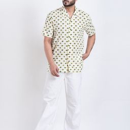 Kartikeya Jaipur Men Straight Fit Cuban Collar Conversational Printed Cotton Casual Shirt-image-94