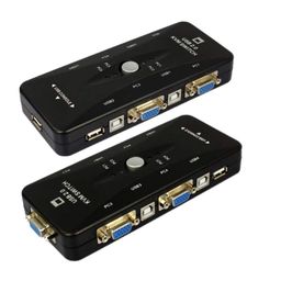 Microware 4 Port KVM Switch (Control 4 PCs on 1 Monitor KVM Switch Box 4 Port Allows to Connect USB Keyboard, USB Mouse and Monitor to 4 PCs) image 3