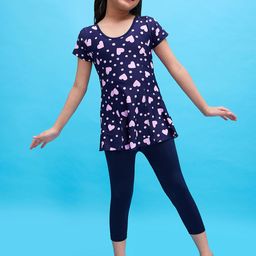 LYCOT Girls Printed Full Coverage Swimwear With Attached shorts.-image-61