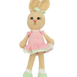 Happy Threads Handcrafted Amigurumi Bunny Pink - Height 25 cm-25