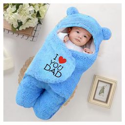 Babyzone Super Soft Hooded Baby Blanket Wearable Swaddle Wrapper For 0-6 Months Baby Boys and Baby Girls-image-87