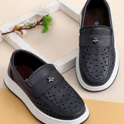 Cute Walk by Babyhug Slip On Solid Loafer - Navy Blue-picture-46