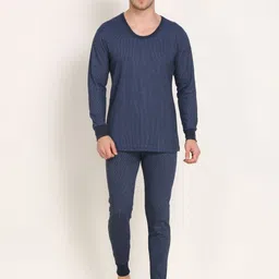 TOUCH WOOL Striped Cotton Thermal Set-image-93