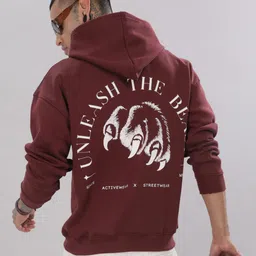 WOLFIT ATHLEISURE Men Hooded Anti Odour Sweatshirt-image-0