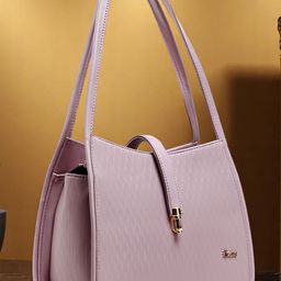 Exotic Textured Structured Shoulder Bag-40