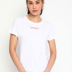 Belliskey Women White Brand Logo T-shirt-image-38