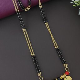 VARNI JEWELLRY One Gram Gold Plated Traditional Tanmaniya Vati Mangalsutra for Adult-Unisex/Girls.-image-76