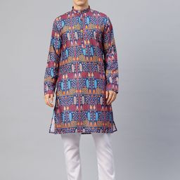 Luxrio Men Abstract Printed Kurta-54