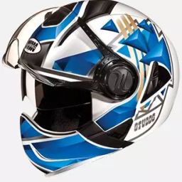 Studds N1 White Medium (570 mm) Flip Off-Full Face Helmet, Downtown D3 Decor-image-70