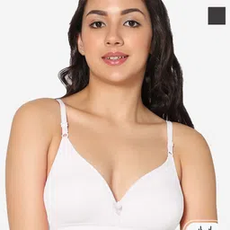 In Care Pack Of 2 Full Coverage Non Padded Cotton T-Shirt Bra With All Day Comfort-image-88