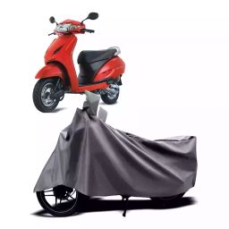 Auto Pearl Two Wheeler Cover with Bag for Honda Activa, Silver-image-43