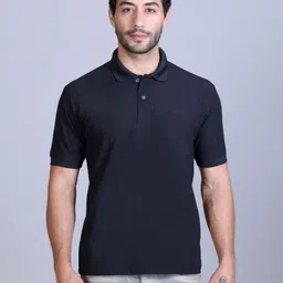 SANHOK Men Polo Collar Slim Fit Pure CottonT-shirt-image-48