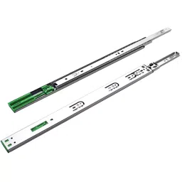 Olive 400 mm Zinc Finish Soft Close Mechanism Steel Telescopic Soft Close Slide, 501 007 016 0 (Set of 2 Pcs)-image-9