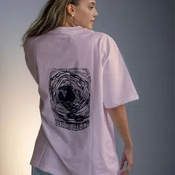 CORSICA Printed Round Neck Oversize T-shirt-image-88