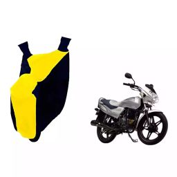 Auto Pearl Waterproof Two Wheeler Cover For LML Freedom Prima (Yellow & Blue)-image-97