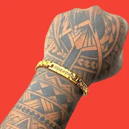 Dynamic Retail Global Men Gold-Plated Link Bracelet-image-25