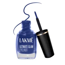 Lakme Ultimate Glam Eye Liner, Semi Matte, Blue,  9ml-18