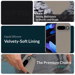 SPRIG Solid Printed Back Case Mobile Accessories image 3