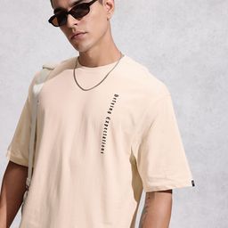 WROGN Drop-Shoulder Sleeves Pure Cotton Oversized T-shirt-picture-41