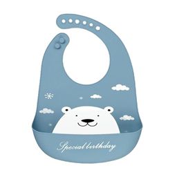 YOUSTYLO Kids Printed Adjustable Bibs With Crumb Collector-56