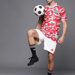 ADIDAS Men White Manchester United 21/22 Home Sustainable Shorts-picture-35