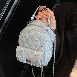 Outzidr Geometric Printed Embellished Backpack-image-99