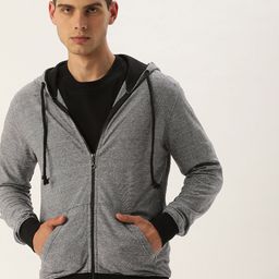 ARISE Men Grey Hooded Sweatshirt-image-63