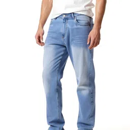 glitchez Men Straight Fit Heavy Fade Jeans-picture-6