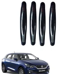 SPREADX Plastic Car Compact Black Colour Elegant Door Guard Protection Universal Type Suitable for Maruti Suzuki Nexa Baleno 2022 (Set of 4 Pcs)-16
