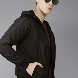 Campus Sutra Men Black Solid Tailored Jacket-21