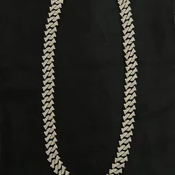 Rujve Jewellery Men Gold-Plated CZ Studded Stylish Statement Necklace-picture-36