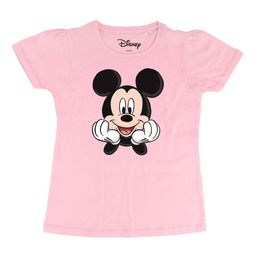 Disney by Wear Your Mind Pink Mickey Mouse Printed Regular Top-image-7