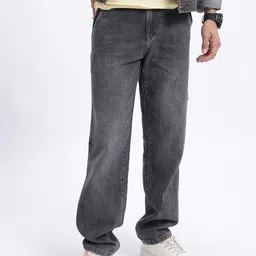 glitchez Men Relaxed Fit Soft Functional Jeans-image-33