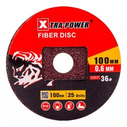Xtra Power 4inch/100mm Aluminium Oxide #120 Grit Fiber Disc (Pack of 1000)-image-67