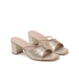 DressBerry Women Textured Party Block Sandals-image-45